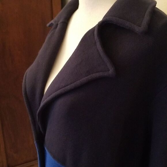 Coldwater Creek Size 1X colorblock sweater jacket - Picture 6 of 15